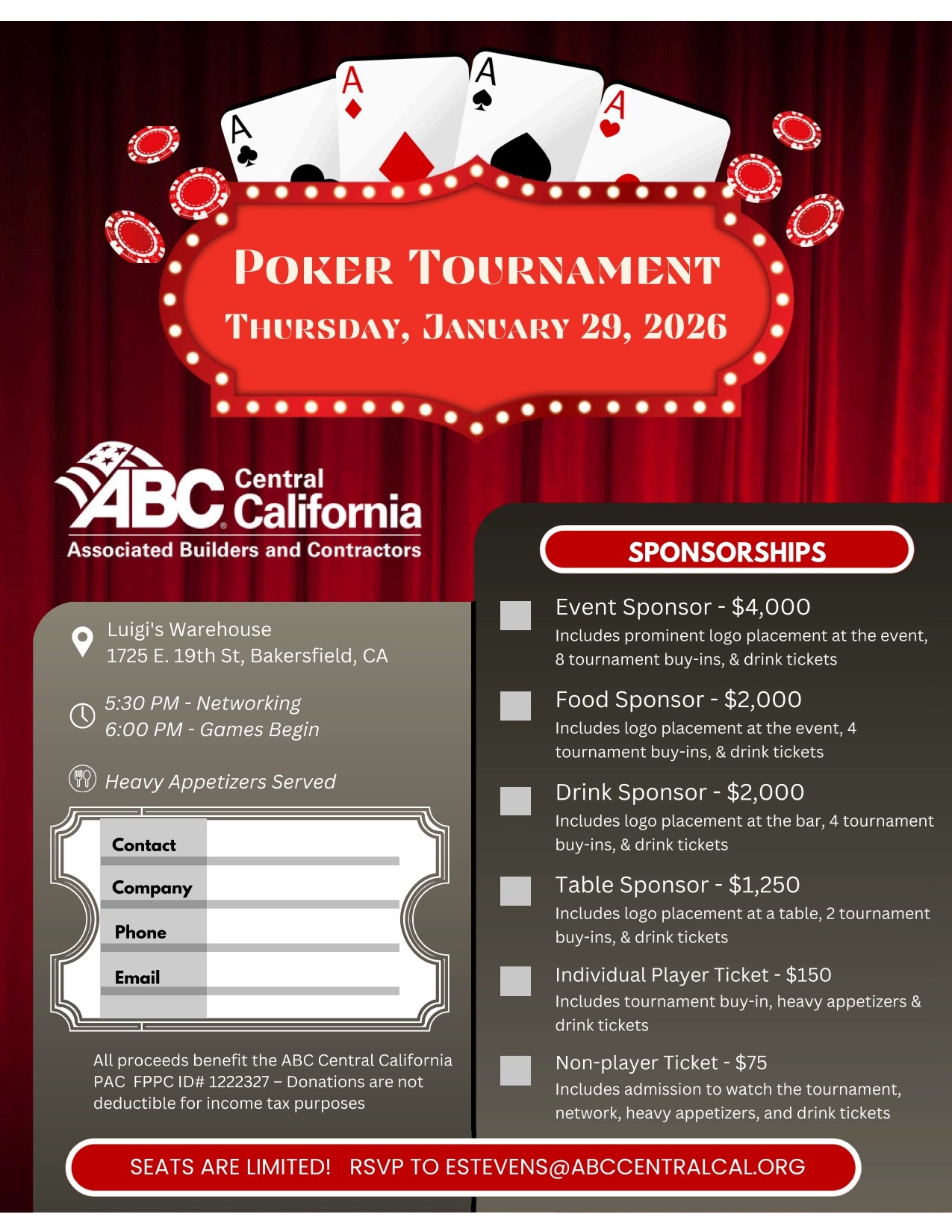 ABC PAC Poker Tournament